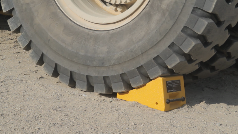 Lightweight wheel chocks for haul trucks & large vehicles